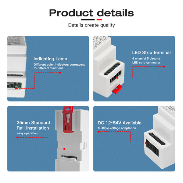 GLEDOPTO Din Rail Zigbee PRO 5in1 Smart LED Controller
