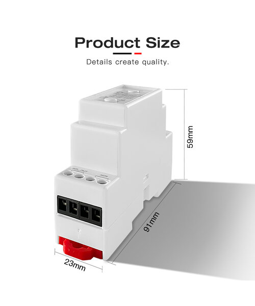 GLEDOPTO Din Rail Zigbee AC Dimmer voor Dimbare LED lampen en TRIAC Drivers