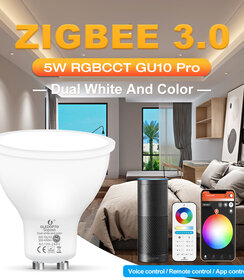 Zigbee PRO RGB+CCT 5 Watt GU10 Spot 120° lens