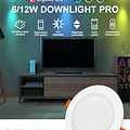 GLEDOPTO Zigbee PRO RGB+CCT Ultra dun 6W LED Downlight