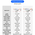 GLEDOPTO Zigbee PRO RGB+CCT Ultra dun 6W LED Downlight