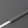TOPMET 2 Meter C3 Click Cover Zwart Voor SMART16 / PLANE14 Profielen