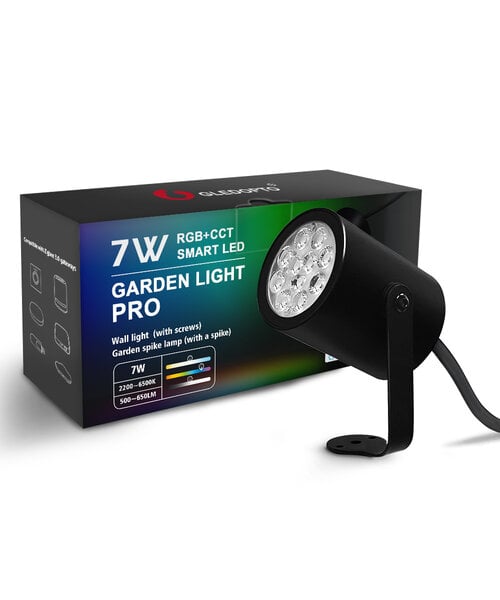 GLEDOPTO Zigbee 3.0 Buitenlamp voor wand en grond montage Tuinspot 7 Watt RGB+CCT