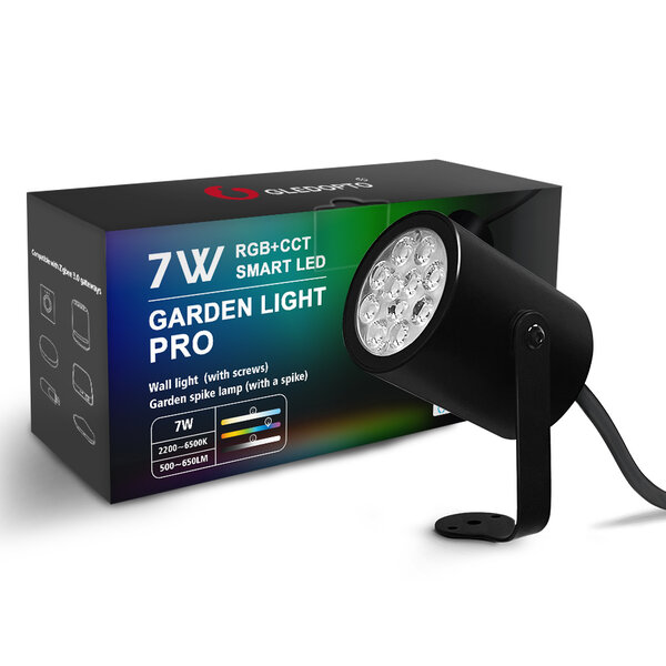 GLEDOPTO Zigbee 3.0 Buitenlamp voor wand en grond montage Tuinspot 7 Watt RGB+CCT