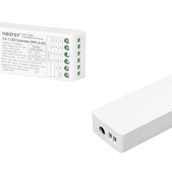 Milight / MiBoxer RGB/W/CCT 3in1 LEDStrip Zone Controller WiFi + Bluetooth + 2.4 GHz - FUT037W+