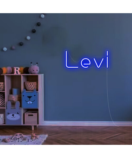 Neon Logo met LED Levi - RGB Multikleur neon logo met afstandsbediening