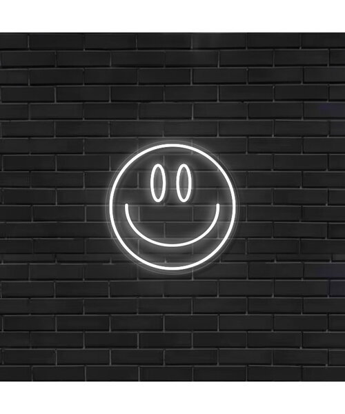 Neon Logo met LED Smiley - RGB Multikleur logo met afstandsbediening