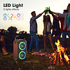 W-King Draagbare 80W Speaker T9-2 Met LED Verlichting 60 Watt RMS Vermogen