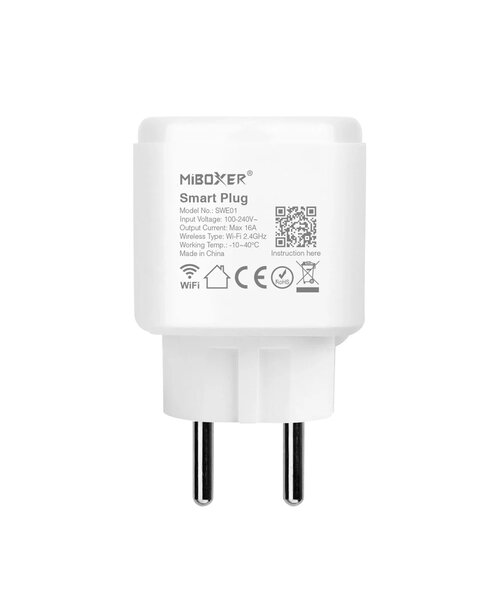 Milight / MiBoxer Wifi Smart plug - Bedien apparaten via App - Inclusief Bluetooth -Zwart