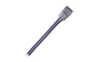 RGBW Klik Connector met 15cm aansluitdraad voor IP20 LED Strips