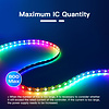 GLEDOPTO WLED Digitale LED Strip Controller met Microfoon - ESP32 - Dynamische kleuren