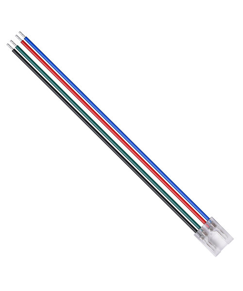 COB LED Strip connector naar draad voor 12mm 4 pins