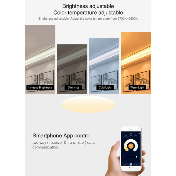 Milight / MiBoxer Single color + Dual White 2 in 1 LEDStrip Zone Controller FUT035W+