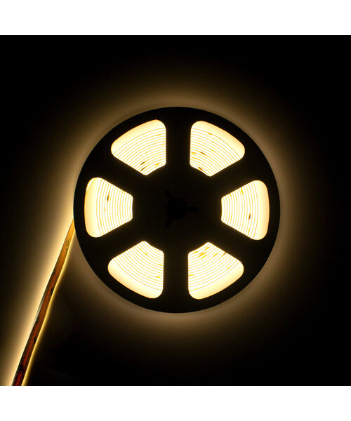 COB LED Strip Warm Wit - 3000K - 5 meter - 24 Volt - IP54