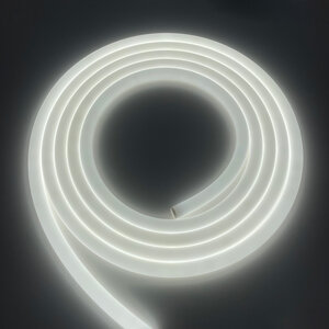 Neon LEDStrip Slimline - 360 graden rond - Helder Wit - 5000K - 5 meter - 24V - IP67