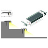 TOPMET Traptrede profiel 2 meter met antislip 10mm binnenmaat UP-MINI10