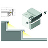 TOPMET Inbouw tegelprofiel 2 meter voor traptreden 10mm binnenmaat UP-TILE10
