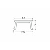 TOPMET Milky Click cover 2 meter voor HIDE10 stucprofielen C4