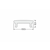 TOPMET 2 Meter Click Cover Opaal Melkglas Type K voor BOLD12 en FLOOR12 profielen