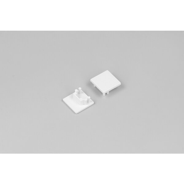 TOPMET Einddop Wit voor Topmet COZY12 Profielen