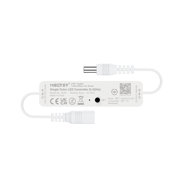 Milight / MiBoxer Mini LED Controller met DC Sockets voor enkelkleurige Basic LEDStrips