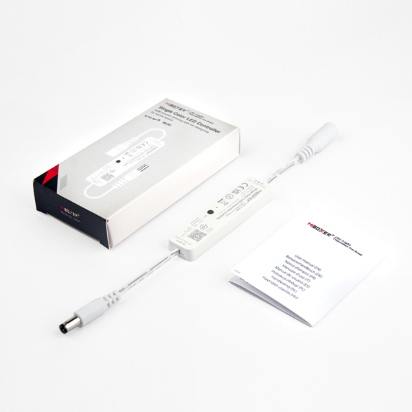 Milight / MiBoxer Mini LED Controller met DC Sockets voor enkelkleurige Basic LEDStrips