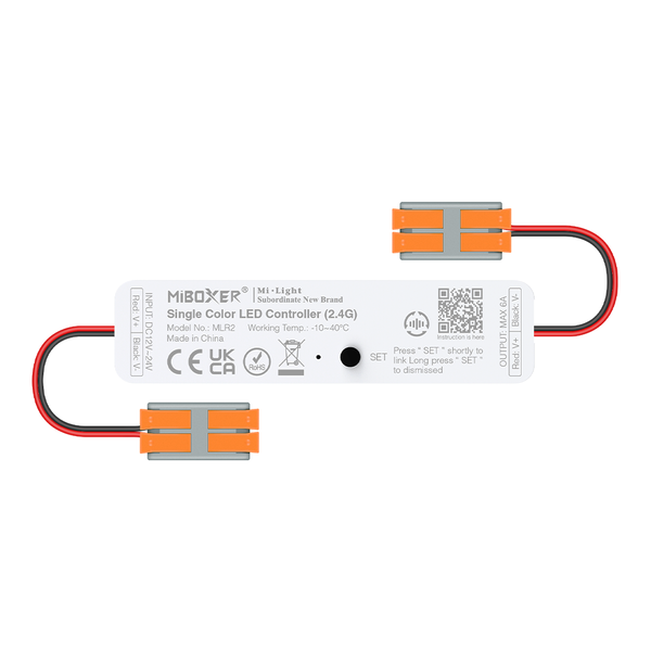 Milight / MiBoxer Mini LED Controller met kabelklemmen voor enkelkleurige Ultra LEDStrips