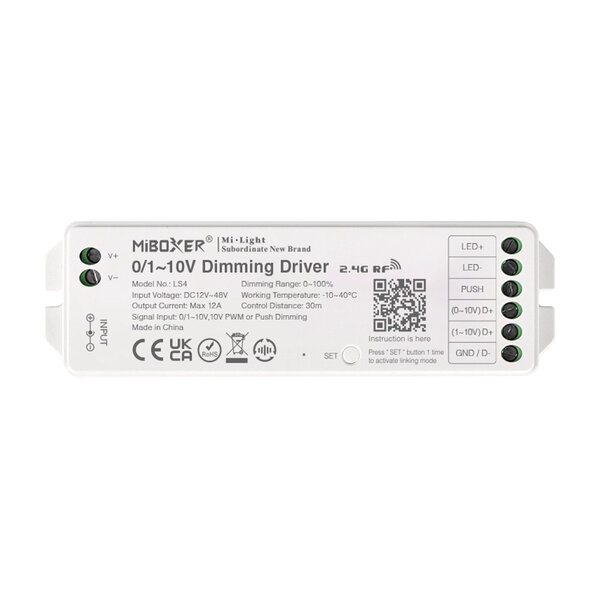 Milight / MiBoxer Multifunctionele 0-10V en 1-10V en PWM dimmer driver - Model LS4