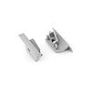 TOPMET Einddop SET DIAGONAL14 Zilver 2 stuks