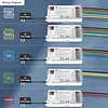 GLEDOPTO 5in1 ESP32 WLED PWM LED Strip Controller voor Single color, dualwhite, RGB, RGBW en RGBCCT LEDStrips