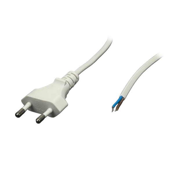 POS C7 aansluitstekker voor GTPC voedingen 1.6 meter Wit 2x 0,75mm2
