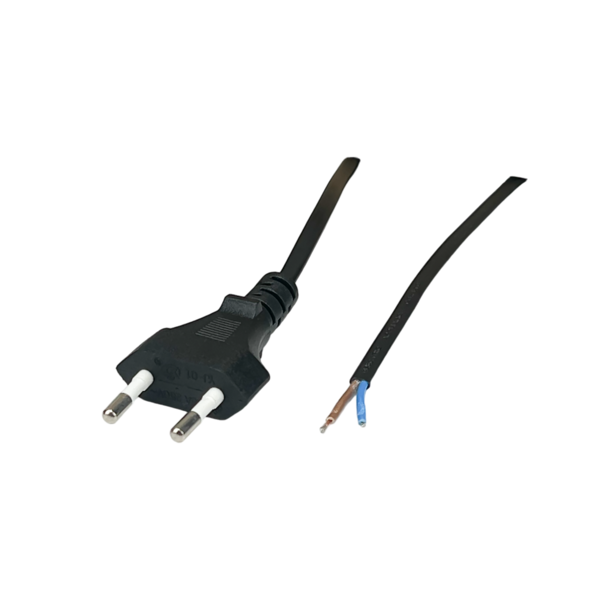 POS C7 aansluitstekker voor GTPC voedingen 1.6 meter Zwart2x 0,75mm2