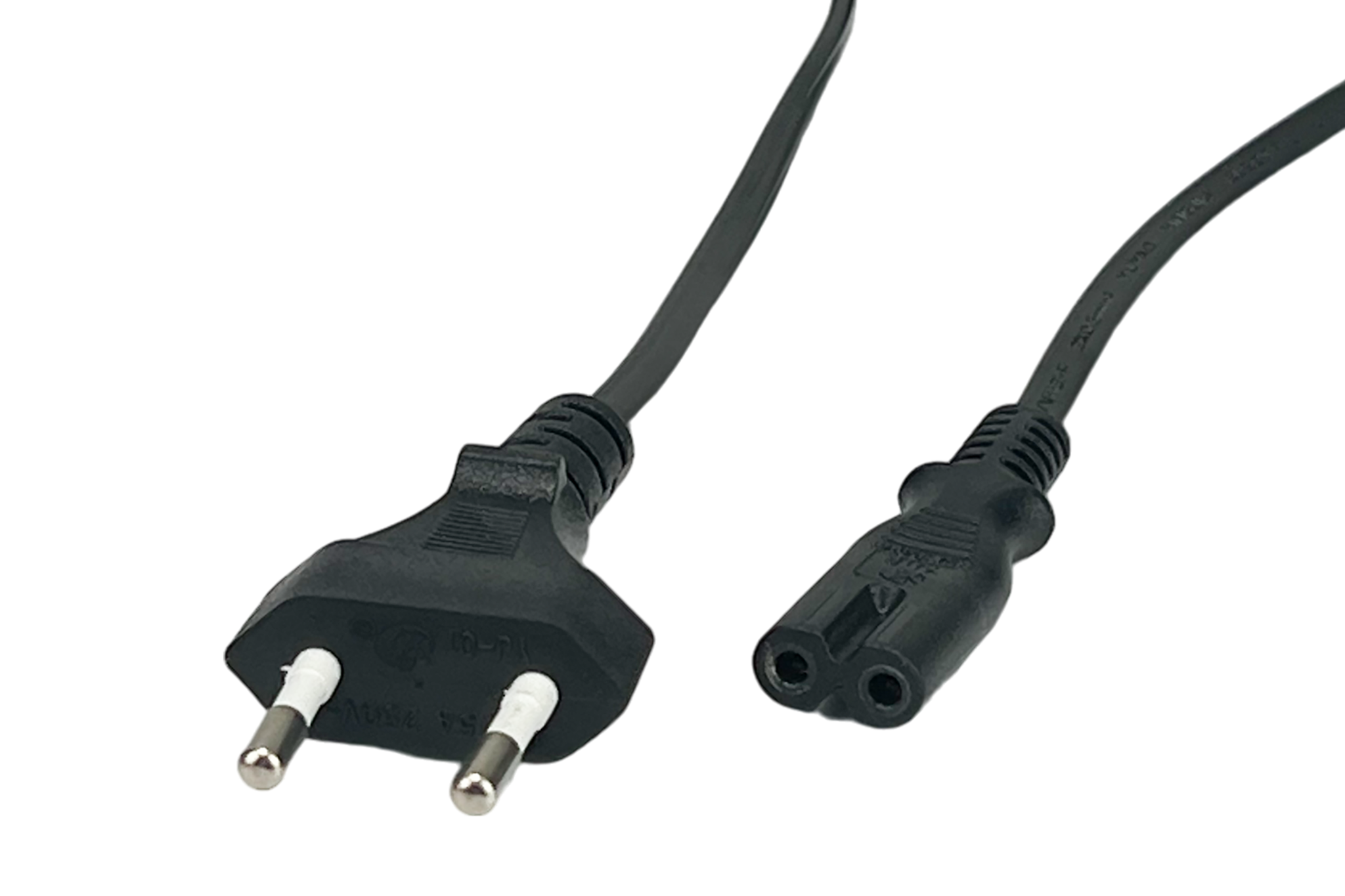 C7 Stroomkabel 1.8 meter 2x 0,75mm2 Zwart