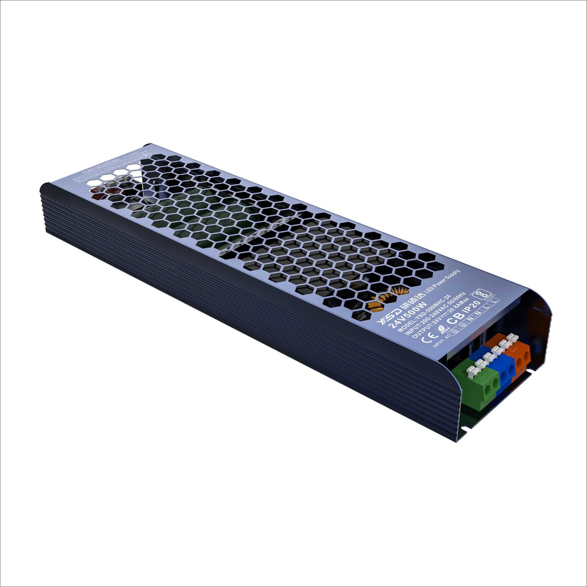 YSD 12 Volt 41.7 Ampere 500 Watt intelligente LED Transformator