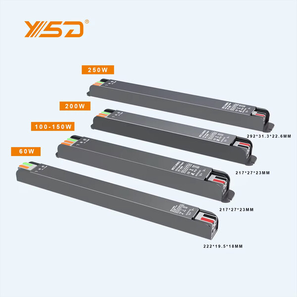 YSD Power Supplies YSD 12 Volt 5 Ampere 60 Watt Slimline LED Transformator Metaal