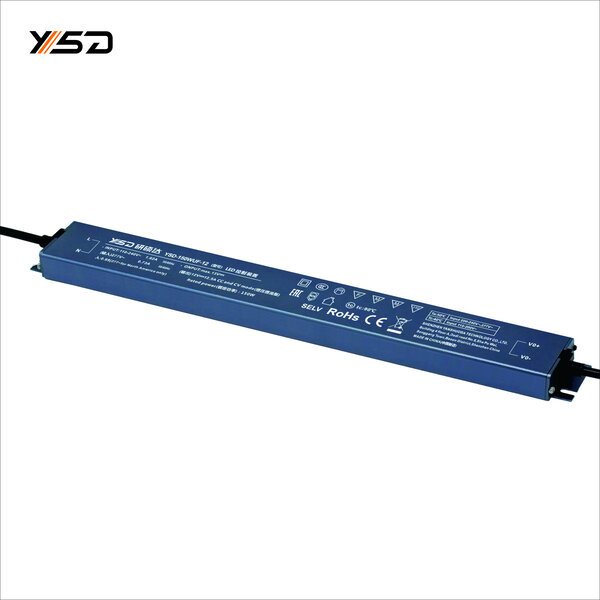 YSD Power Supplies YSD 12 Volt 12.5 Ampere 150 Watt Waterdichte Slimline LED transformator