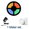 1 Meter RGBW 2700K 60 LED/m Complete set met draadloze Afstandsbediening