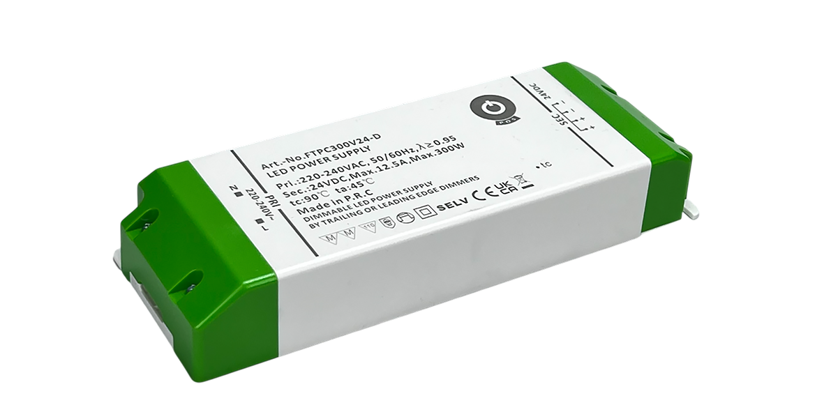 POS Triac Dimbare LED driver 24 volt 300 watt Slimline