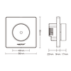 Milight / MiBoxer MiBoxer 230 Volt AC TRIAC dimmer 300 Watt Zigbee 3.0 en 2,4GHz