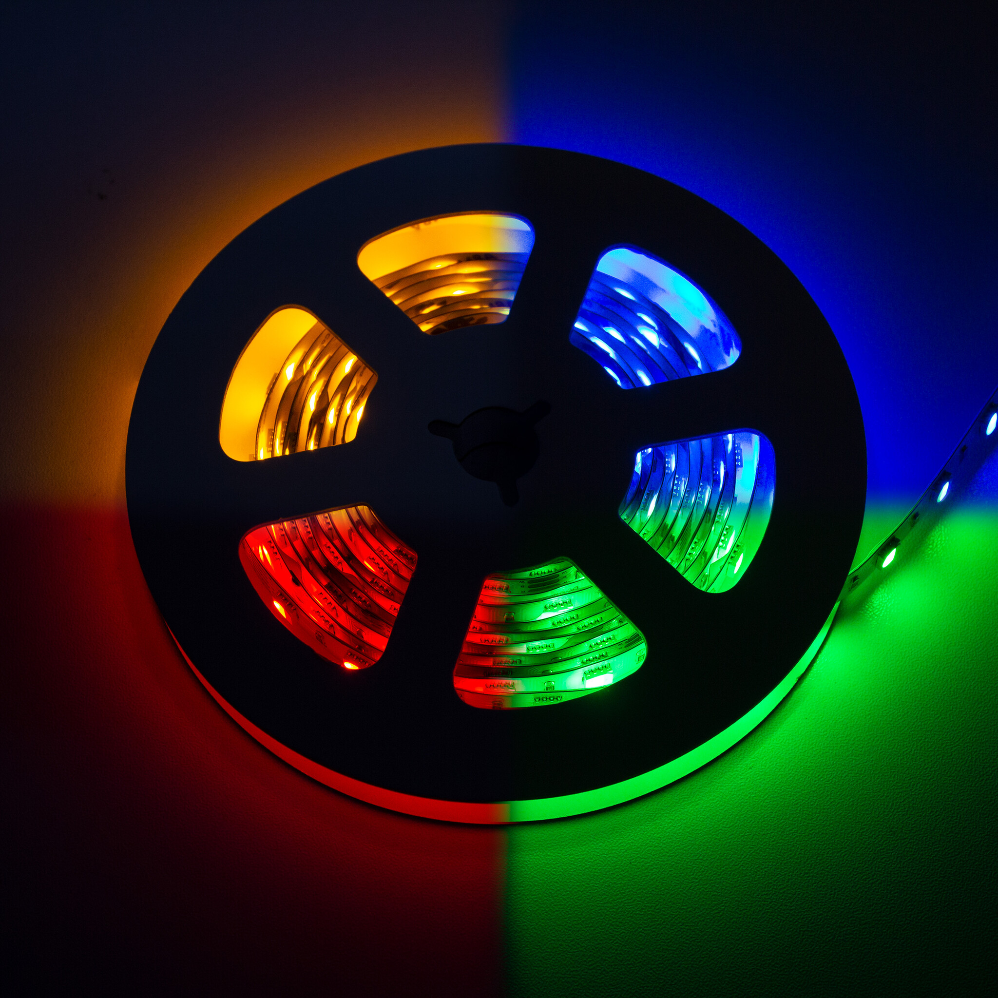 LEDStrip 2,5 Meter RGB + Amber 60 LED/m 10mm 24 Volt IP20