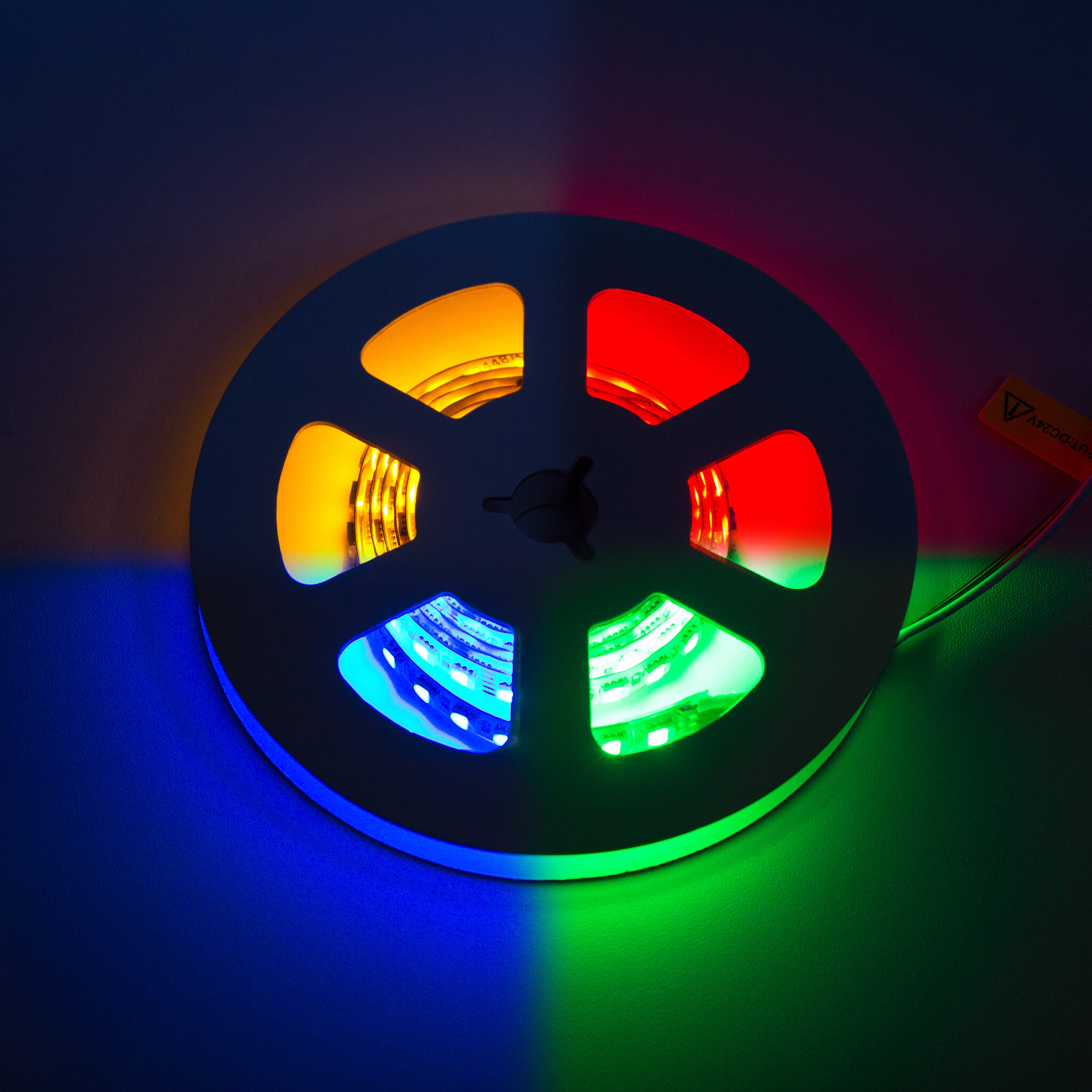 LEDStrip 1 Meter RGB + Amber 120 LED/m 12mm 24 Volt IP20