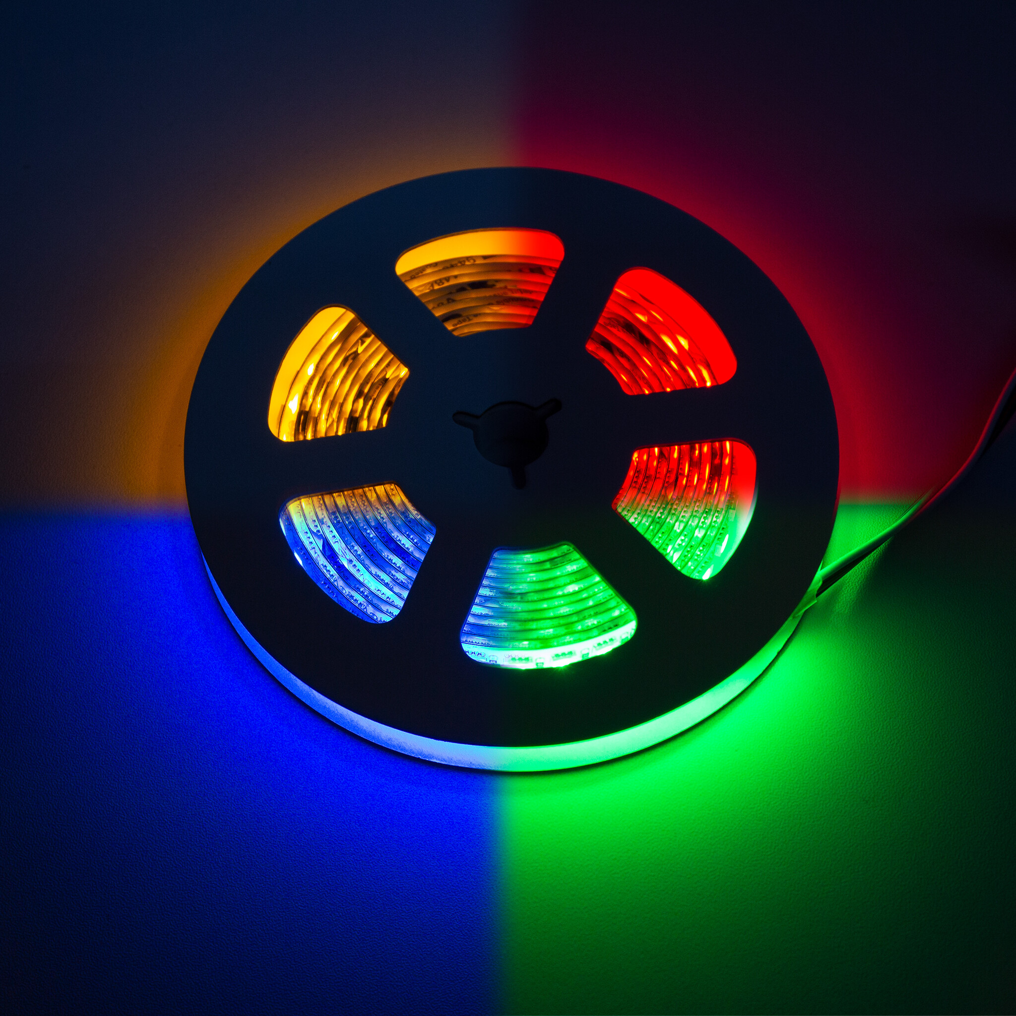 LEDStrip 2,5 Meter RGB + Amber 120 LED/m 12mm 24 Volt IP20
