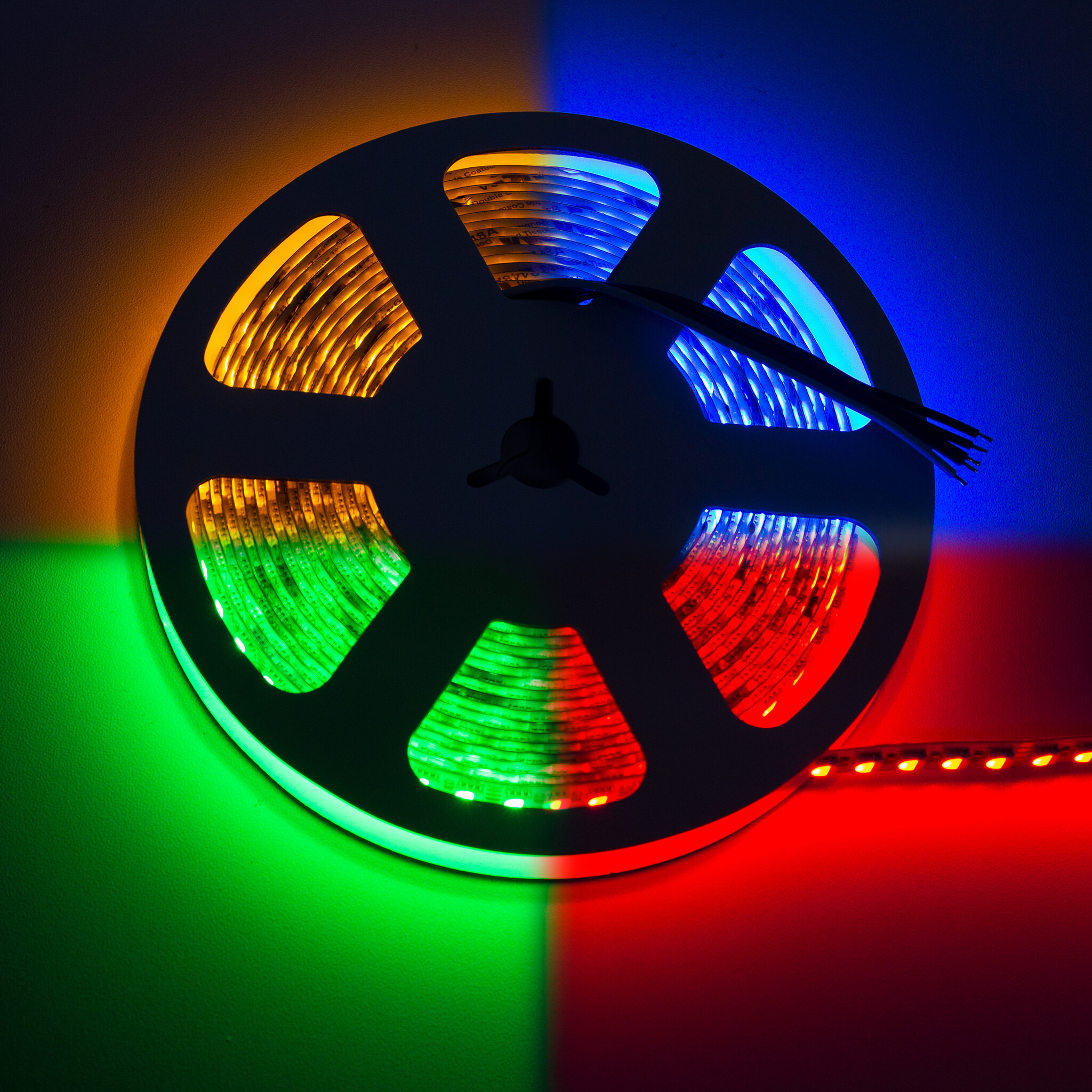 LEDStrip 5 Meter RGB + Amber 120 LED/m 12mm 24 Volt IP20