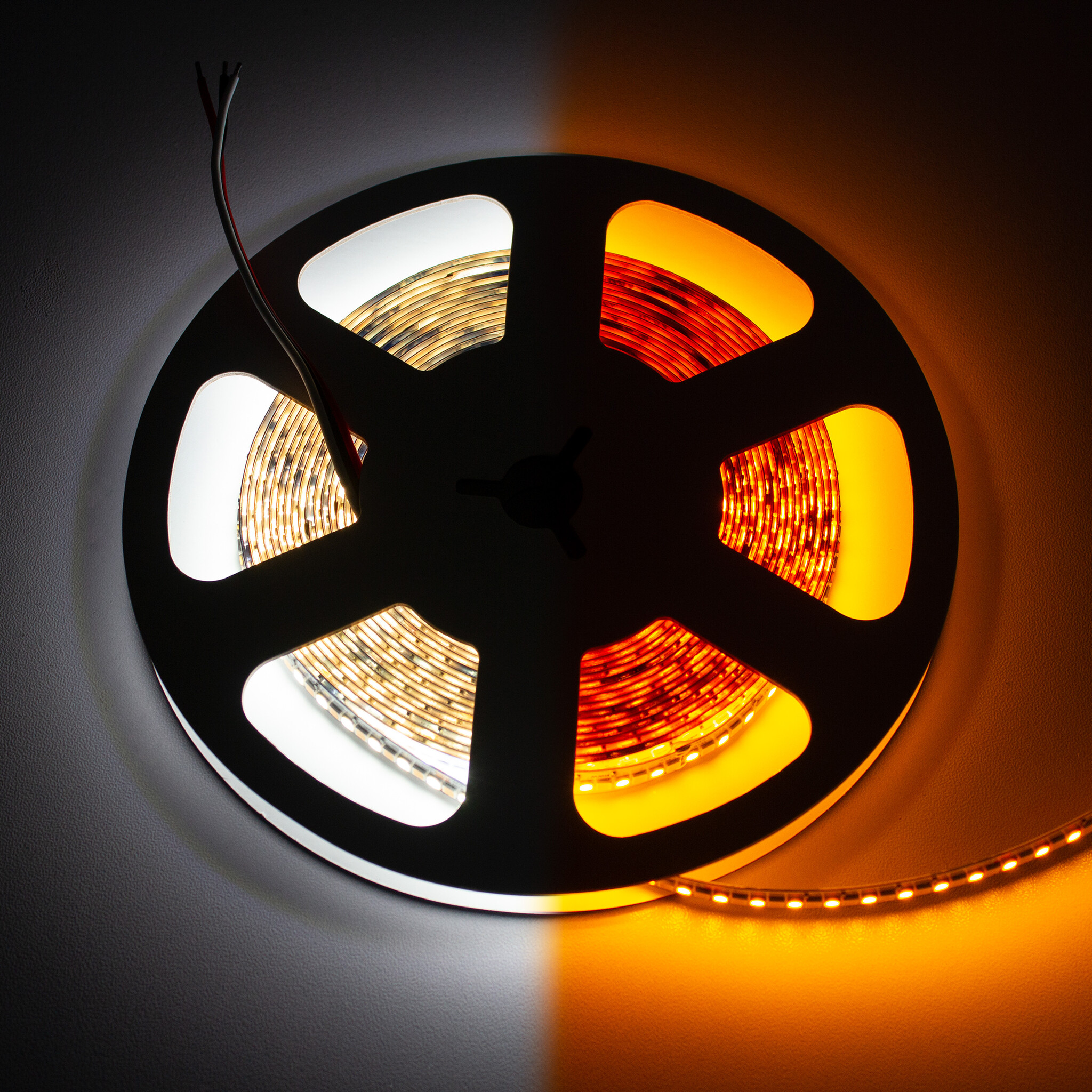 LEDStrip 5 meter DualWhite 1800k - 6500k instelbaar 320 LED/m 24 Volt IP20