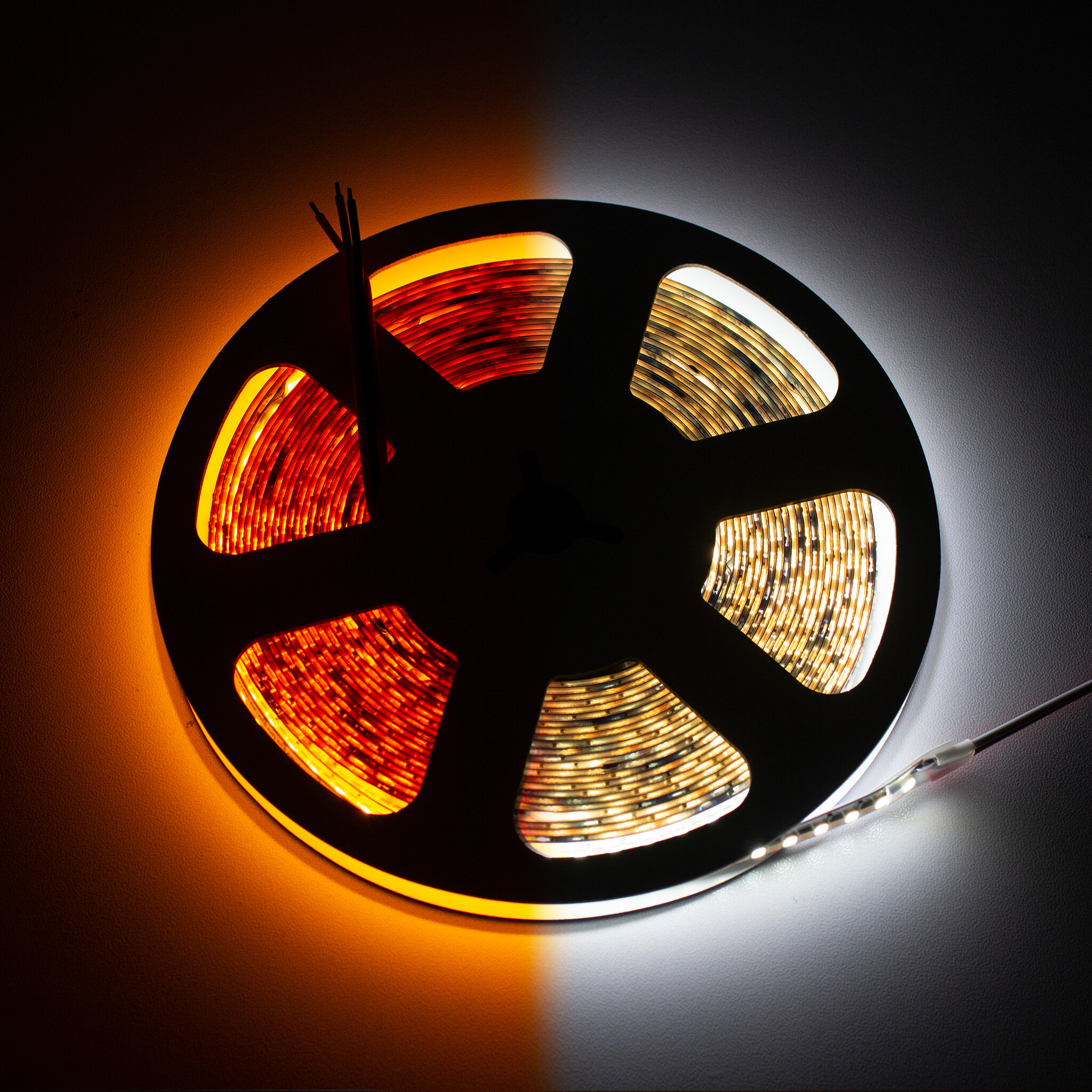 LEDStrip 7,5 meter DualWhite 1800k - 6500k instelbaar 320 LED/m 24 Volt IP20