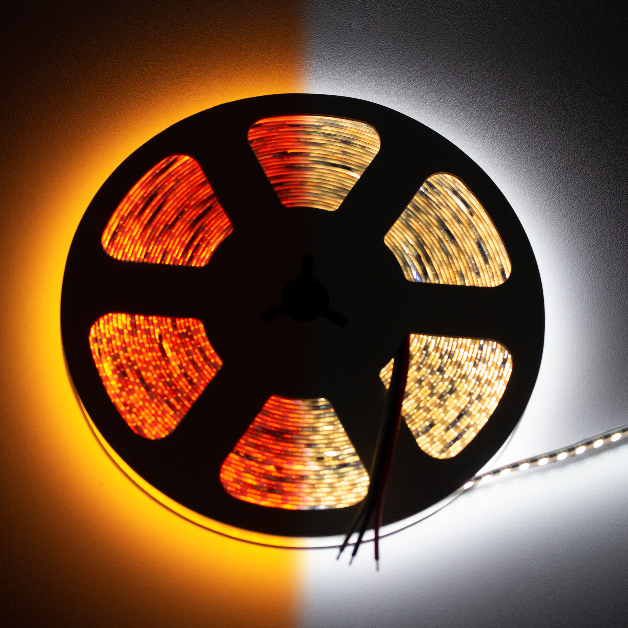 LEDStrip 10 meter DualWhite 1800k - 6500k instelbaar 320 LED/m 24 Volt IP20