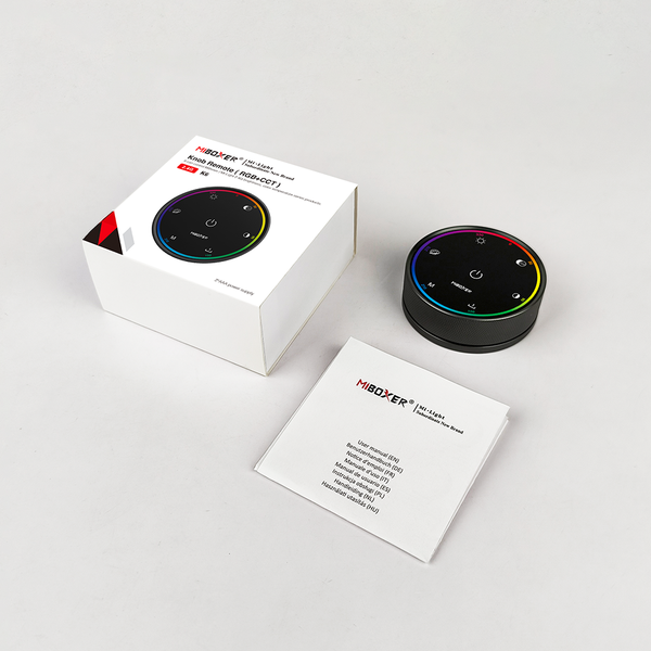 Milight / MiBoxer MiBoxer RGB+CCT draaiknop met digitaal display voor RGB/RGBW/RGBCCT ledstrip controllers