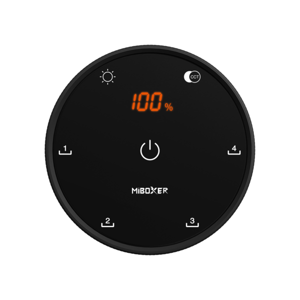 Milight / MiBoxer MiBoxer 4 Zone / Scene draaiknop dimmer voor Single Color en DualWhite ledstrip controllers