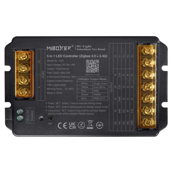MiBoxer HZ5 5 in 1 LED Controller (Zigbee 3.0+ 2.4G) PRO max 30A