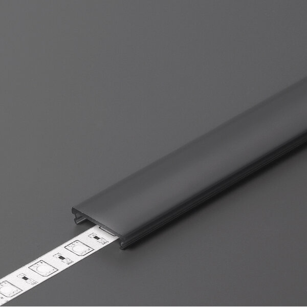 TOPMET Zwarte Click-Cover 3m voor 14mm TOPMET profielen